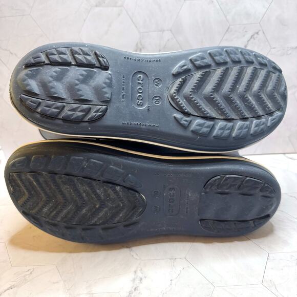 Crocs Jaunt Shorty Womens Sz 10 Navy Blue Boots Waterproof Shoes Rain Snow EUC - Picture 6 of 10